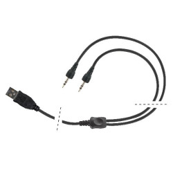 CARGADOR USB DOBLE JACK (SERIE INTERPHONE XT,MC)