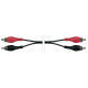Cable de audio. 2 pares de conectores macho RCA.