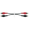 Cable de audio. 2 pares de conectores macho RCA.