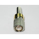 Conector 1.6/5.6 macho " Siemens " para crimpar malla en cable coaxial ( FLEX-5, RG-58 y RG-223 )