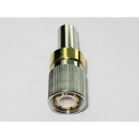 Conector 1.6/5.6 macho " Siemens " para crimpar malla en cable coaxial ( FLEX-5, RG-58 y RG-223 )