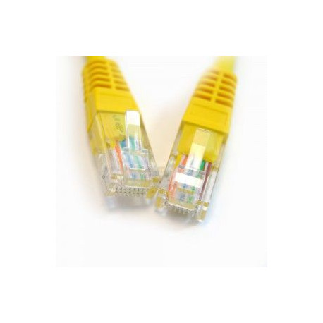 Latiguillo UTP Cat.5e(1.4m aprox) AMARILLO/BLANCO