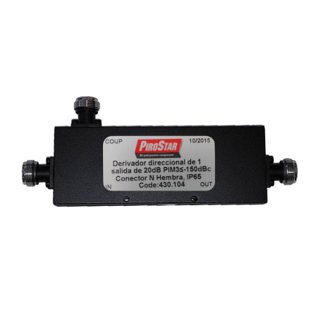 PiroStar N7027A-20-150 Acoplador 1 salida 20dB N hembra 