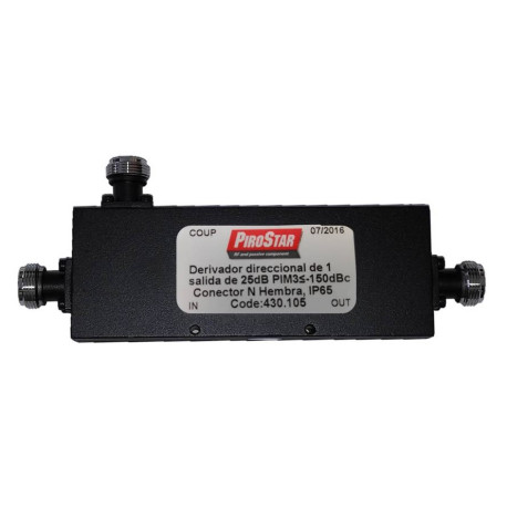 PiroStar N7027A-25-150 Acoplador 1 salida 25dB N hembra 