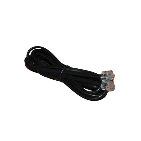 Cable telefonico RJ11 (2-pin) color negro (2m)