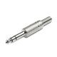 Jack macho stereo metalico 6,3 mono