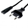 Cable alimentacion sin toma de tierra 220V conector 8