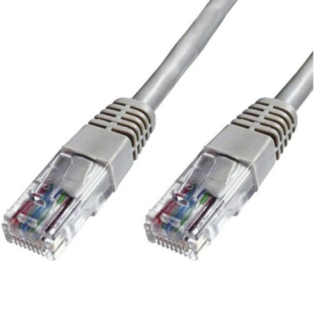 Cable Cat 5e 4 pares RJ45 gris 2m aprox.