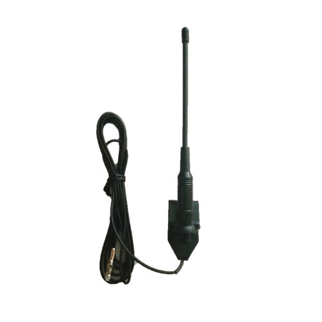 Antena movil UHF con soporte para ventanilla