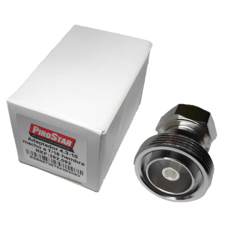 Adaptador 4.3-10 macho a 7/16 hembra 