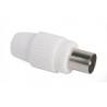 Conector TV (m) 9.5mm DIn-45325 blanco