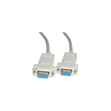 Cable Prog. Null modem. SUB/D9 hembra pin 1.5m