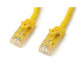 Cable Cat 5e RJ45 amarillo 1m aprox.