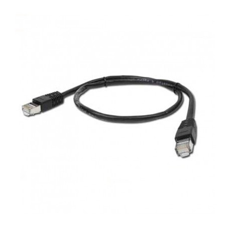 Cable Cat 5e RJ45 negro 0.5m aprox.