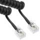 Cable rizado telefonico RJ11 30 cm