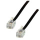 Cable telefonico RJ11 color negro (3m)