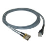 Cable conversor RJ45 a doble 1.6/5.6 Macho 1m