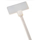 Bolsa 12 Uds. Bridas blancas de bandera 2.6mm para pegatinas