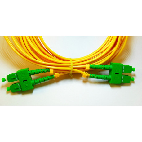 Latiguillo de Fibra PiroStar SC-UPC a SC-APC de 8 mts SIMPLEX 