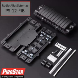 Caja sujecion PS-12-FIB para 12 FO de 2 entradas y 2 salidas
