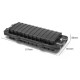 Caja sujecion PS-12-FIB para 12 FO de 2 entradas y 2 salidas