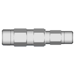 Transicion coaxial/Empalme de latón para cable QR-540 a RG-11 ref.G052-B055-SPR PPC