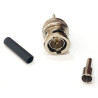 Conector BNC macho de crimpar malla en cable coaxial Flex-1