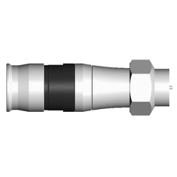 Conector F de compresion estanco para cable RG-11 fabricante PPC ref.EX-11 
