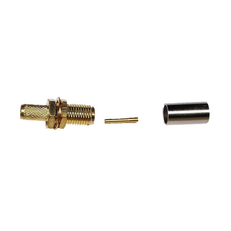 SMA (h) crimpar ( RG-58 y RG-223 ) Dorado