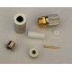 Conector 1.6/5.6 macho " Siemens " montaje en cable coaxial ( FLEX-5 y  RG-58)