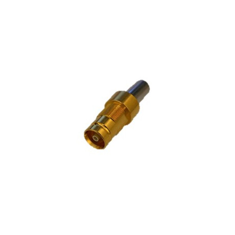 Conector 1.6/5.6 hembra " Siemens " para crimpar malla en cable coaxial ( FLEX-5 y RG-58 ) Alta Calidad
