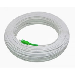 Pigtail fibra / Acometida Interior monomodo Blanco SC/APC de 100mts. 3mm. grosor