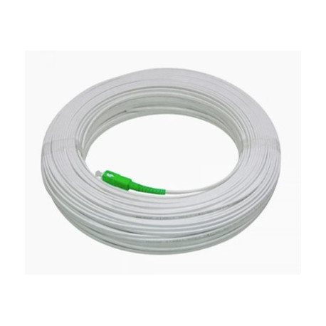 Pigtail fibra / Acometida Interior monomodo Blanco SC/APC de 100mts. 3mm. grosor