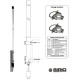 Sirio SPO 420-5 N 420-470 MHz Omni Fibra de vidrio