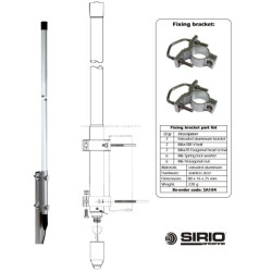 Sirio SPO 420-5 N 420-470 MHz Omni Fibra de vidrio