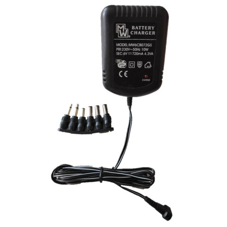 Cargador MinWa MW-6CB072 para baterias de plomo 6V