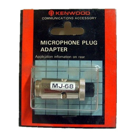 Kenwood MJ-68, adaptador de microfonos 6 pines a e