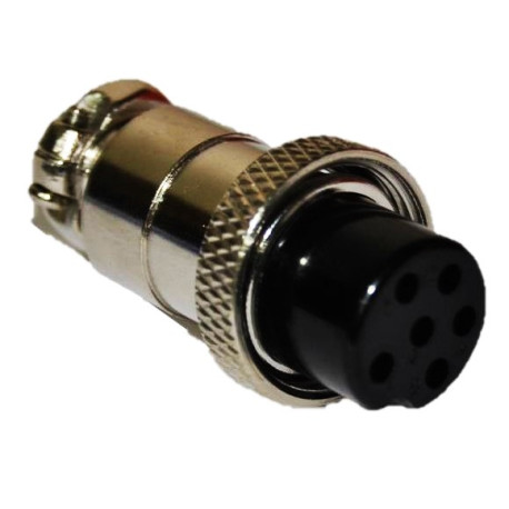 Conector M-26 para microfonos de 6 pines 