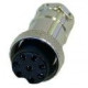 Conector M-28 de 8 pines hembra aereo 