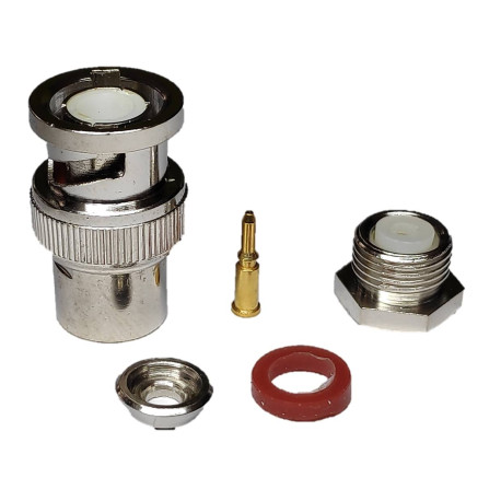 BNC (m) soldar vivo ( RG-58 y RG-223 )