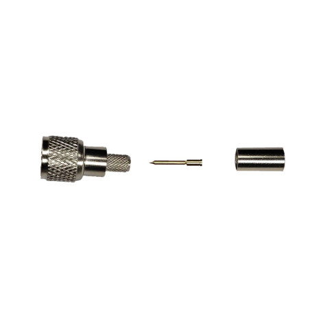 Mini-UHF (m) crimpar ( RG-58 y RG-223 )