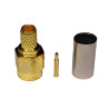 SMA (m) crimpar ( RG-58 y RG-223 ) Dorado