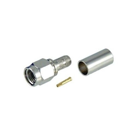 SMA (m) crimpar polaridad invertida RG-58 y RG-223