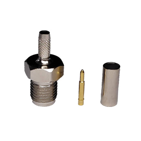 SMA (h) crimpar polaridad invertida ( RG-174 )