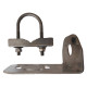PiroStar BB-100 soporte de retrovisor, balcon, etc. 70 x 45+90 mm para tubo max de 35 mm 