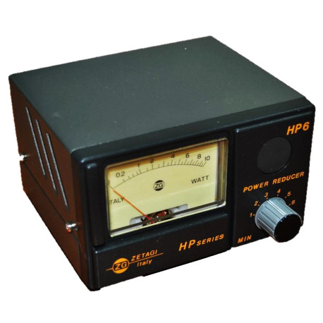 Zetagi HP-6, reductor de potencia 25-30 MHz,in 12W