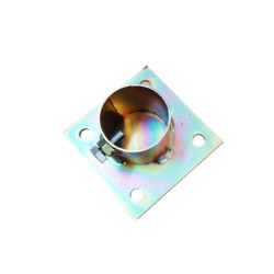 Placa base 100x100 mm para mastil de 40-45 mm