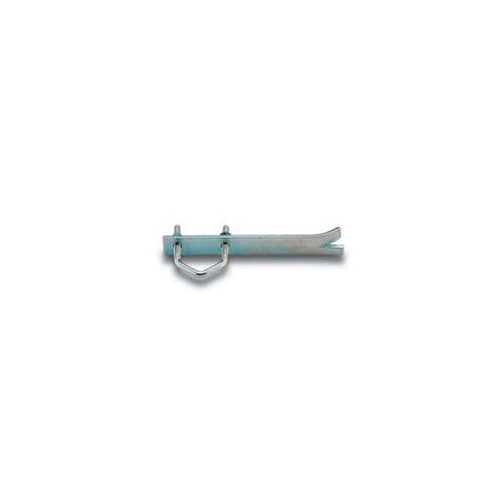 Garra de empotrar corta, 205x25x4 mm