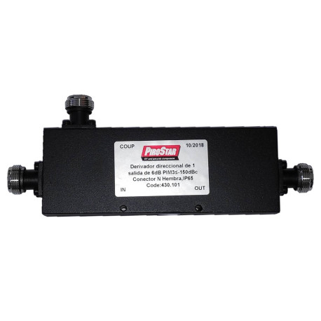 PiroStar N7027A-6-150  Acoplador  1 salida 6dB N hembra
