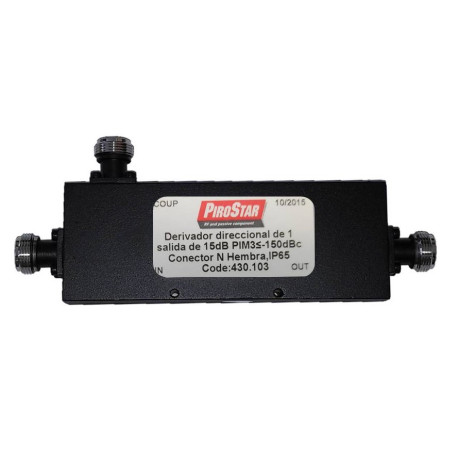 PiroStar N7027A-15-150 Acoplador 1 salida 15dB N hembra